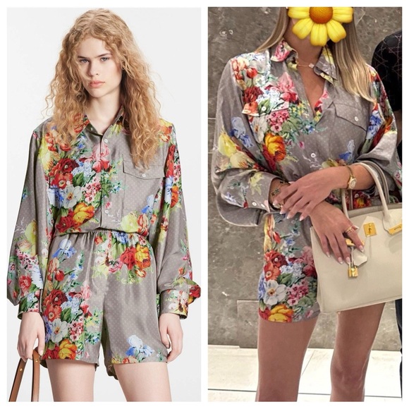 Louis Vuitton Floral Silk Short and blouse sets - Picture 17 of 17